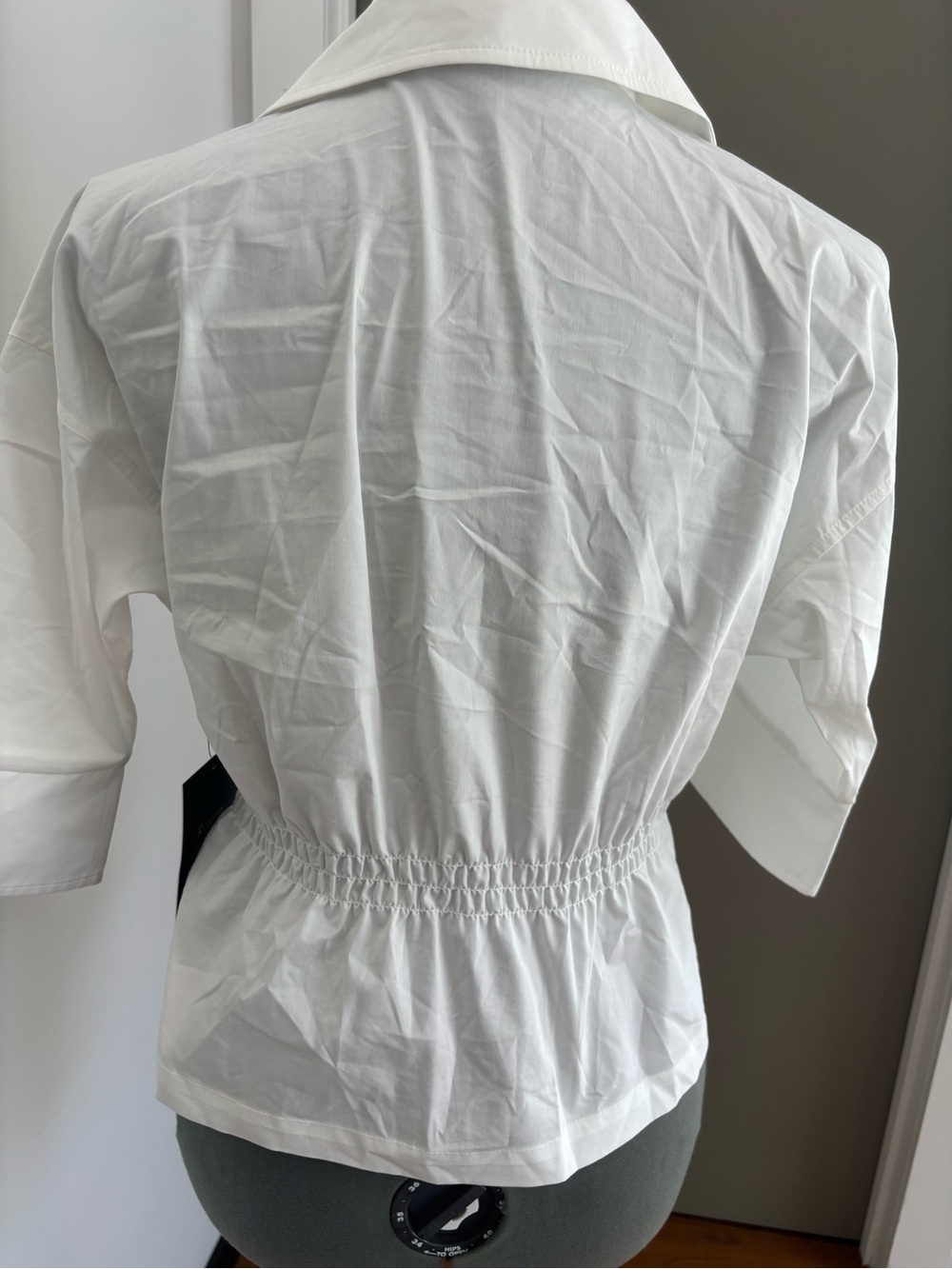 Tuckernuck White Poplin Roberts Top Smocked Waist Size S NWT - Picture 3 of 14